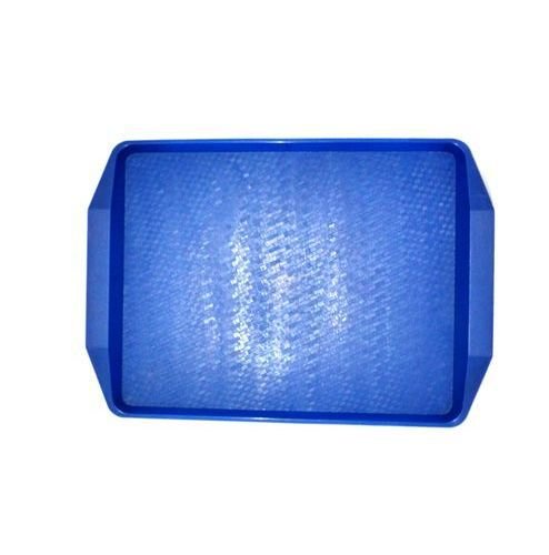 Поднос пищевой, пластик 42х30см, темно-синий