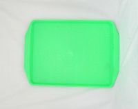 Поднос пищевой, пластик 42х30см, ярко-зеленый