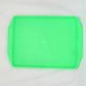 Поднос пищевой, пластик 42х30см, ярко-зеленый