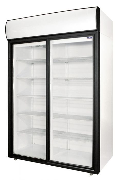Холодильный шкаф-витрина Polair DM110Sd-S (ШХ-1,0 купе), двухдверный, для напитков, 1000 литров