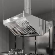 Зонт вытяжной островной Finist ЗВН-04/01 1000х1000, прямоугольный, нержавеющая сталь - Зонт вытяжной островной Finist ЗВН-04/03 1400х1500, прямоугольный, нержавеющая сталь 1