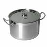 Кастрюля из нержавеющей стали, 11 л, двойное дно, с крышкой, 19011, MGSteel