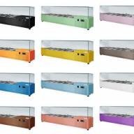 Холодильная витрина ToppingBox НХВсм-3, для ингредиентов, настольная, с гнутым стеклом, 930 мм - Холодильная витрина ToppingBox НХВсм-3, для ингредиентов, настольная, с гнутым стеклом, 930 мм - 4