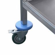 Тележка сервировочная разборная  ТС-2 Finist, 2 уровня, нержавеющая сталь - Тележка сервировочная ТС-800*500-2 Finist, 2 уровня, нержавеющая сталь, 4 колеса