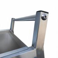 Тележка сервировочная разборная  ТС-2 Finist, 2 уровня, нержавеющая сталь - Тележка сервировочная ТС-800*500-2 Finist, 2 уровня, нержавеющая сталь, 4 колеса - 2