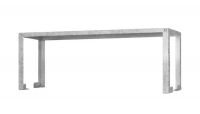 Полка-стеллаж настольная ПННб-1500/400, оцинкованная сталь, 1 ярус