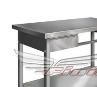 Стол кондитерский с деревянным покрытием Finist СКЭ-1000*600*850, каркас-труба краш., сварной