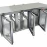 Холодильный стол HiCold GNG T 111/HT, 1835 мм, 3 стеклянные дверцы с двух сторон