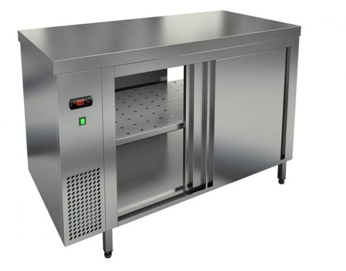 Стол тепловой HiCold TS T 18 SN (O), 1800 мм, нейтральная столешница, сквозные двери