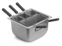 Кастрюля для пасты нерж. с 4 корзинками 70*38 см h=29 см 22 л с крышкой 3390Q404 Pinti