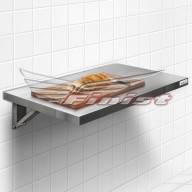 Настенный откидной стол 700*600 Finist, нержавеющая сталь