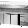 Холодильный стол для пиццы Apach APZ03D1+VR4 203 VD, 2040 мм, 3 двери, 1 ящик, с витриной