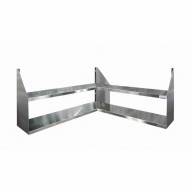 Полка угловая нержавеющая Finist ПКу-1500*1500*300 - Полка угловая нерж. сталь Finist ПКу-1500*1500*300 - 2