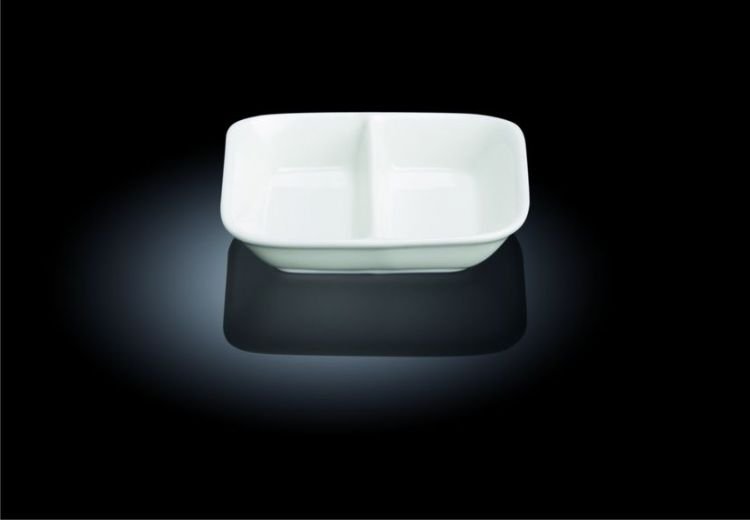 Блюдце для соуса 85*85 мм 55 мл двойное Wilmax 996050