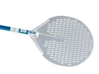 Лопата для пиццы, 33х33 см, перфорированная, алюминий, l=150 см, A-32F, Gimetal