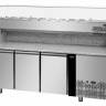 Холодильный стол для пиццы Apach APZ03+VR4 203 VD, 2040 мм, 3 двери, с витриной