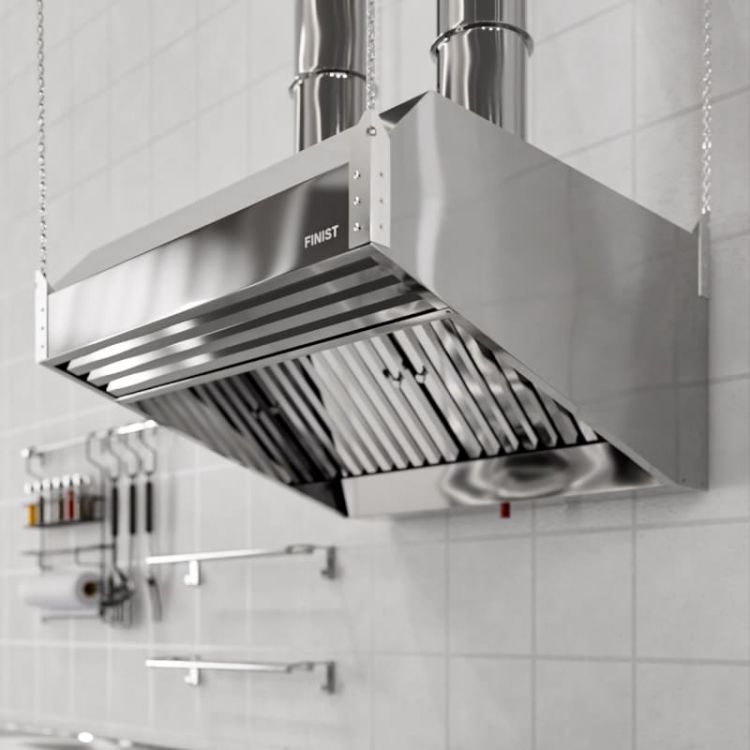 Зонт приточно-вытяжной пристенный Finist ЗВПН-05 ширина 1600-1700, прямоугольный, нержавеющая сталь