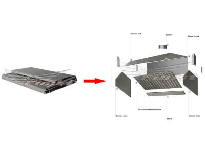 Сборно-разборные вентиляционные зонты